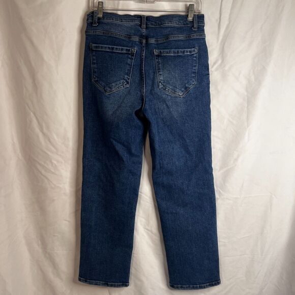 Kensie Jeans The Ella High Rise Straight Leg Size 8/29 Mid Wash - Picture 2 of 9